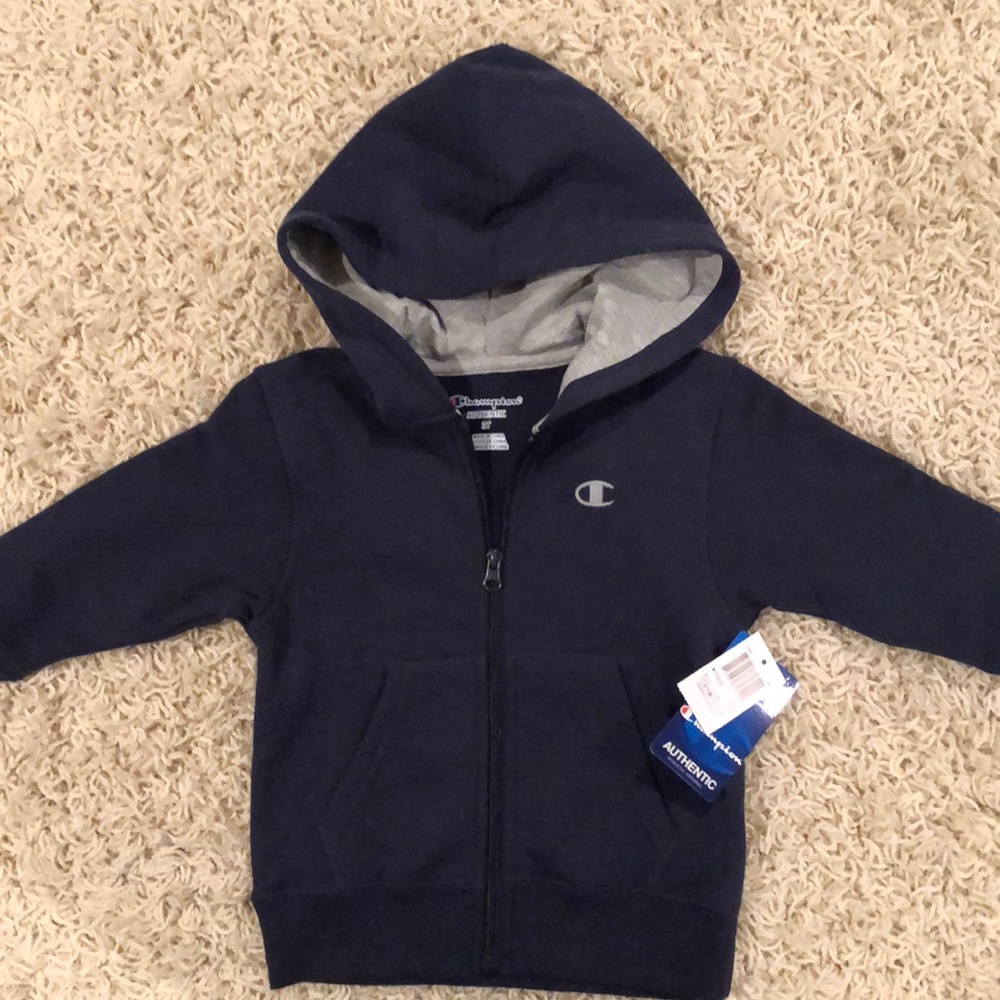 Champion navy hoodie NWT size 2T